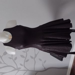 Milly Black Fit & Flare Dress